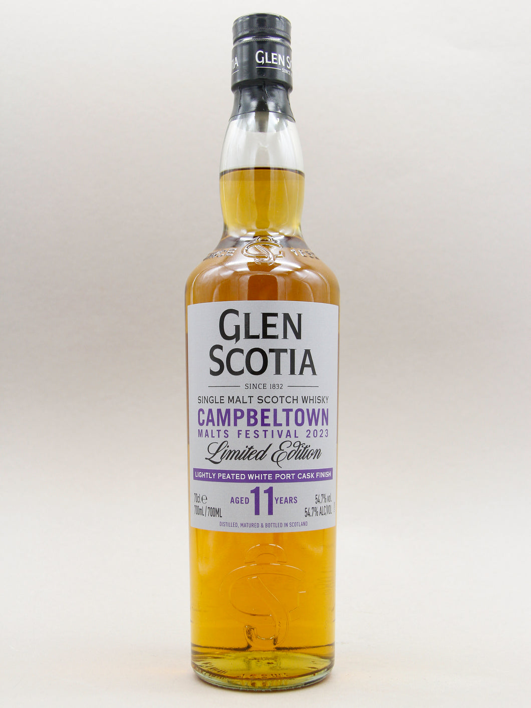 Glen Scotia 11 Years Old, Campbeltown Malts Festival 2023, Limited Edition, Single Malt Scotch Whisky, Lightly Peated White Port Cask Finish, Campbeltown, Scotland (54.7%, 70cl)