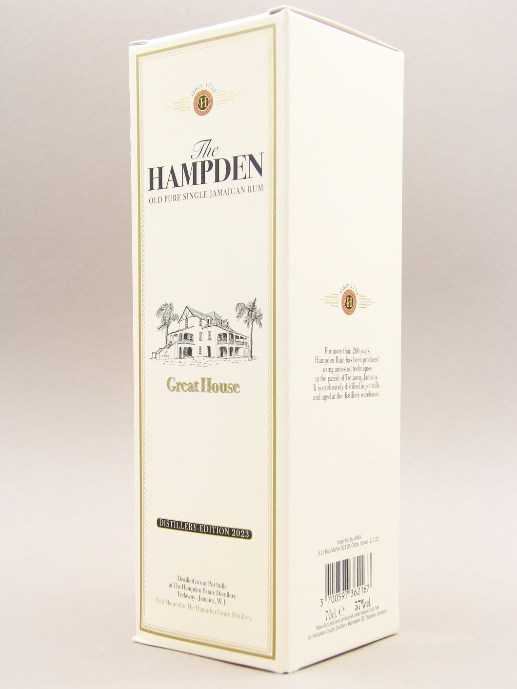 Hampden, Great House, Distillery Edition 2023, Old Pure Single Jamaican Rum (57%, 70cl)