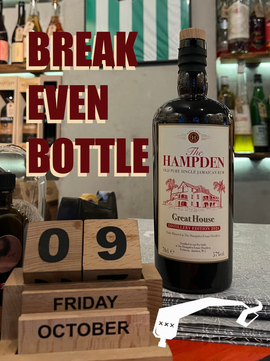 Break Even Bottle - October 2026, Hampden Estate Great House 2024, (57% - 2 cl sample)