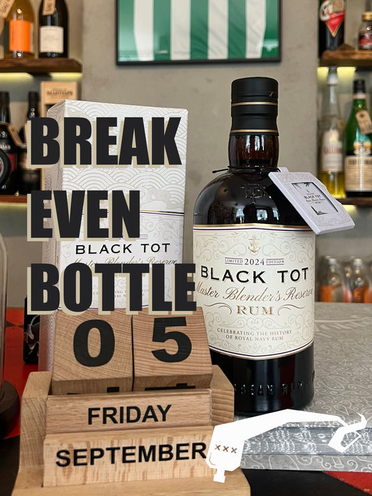 Break Even Bottle - August 2025, Black Tot, Master Blender's Reserve, 2024, 54.5% - 2 cl sample