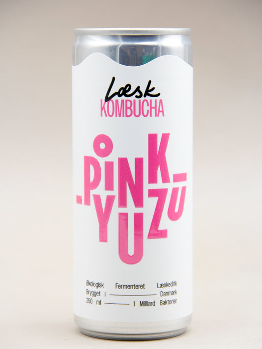 Læsk, Pink Yuzu, Organic Kombucha  (0%, 25cl)