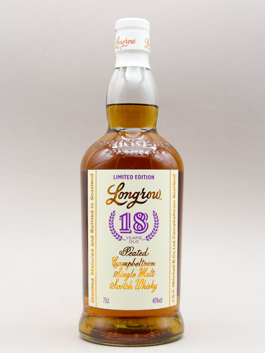 Longrow 18 Years, August 2021, Campbeltown Single Malt Scotch Whisky (46%, 70cl)