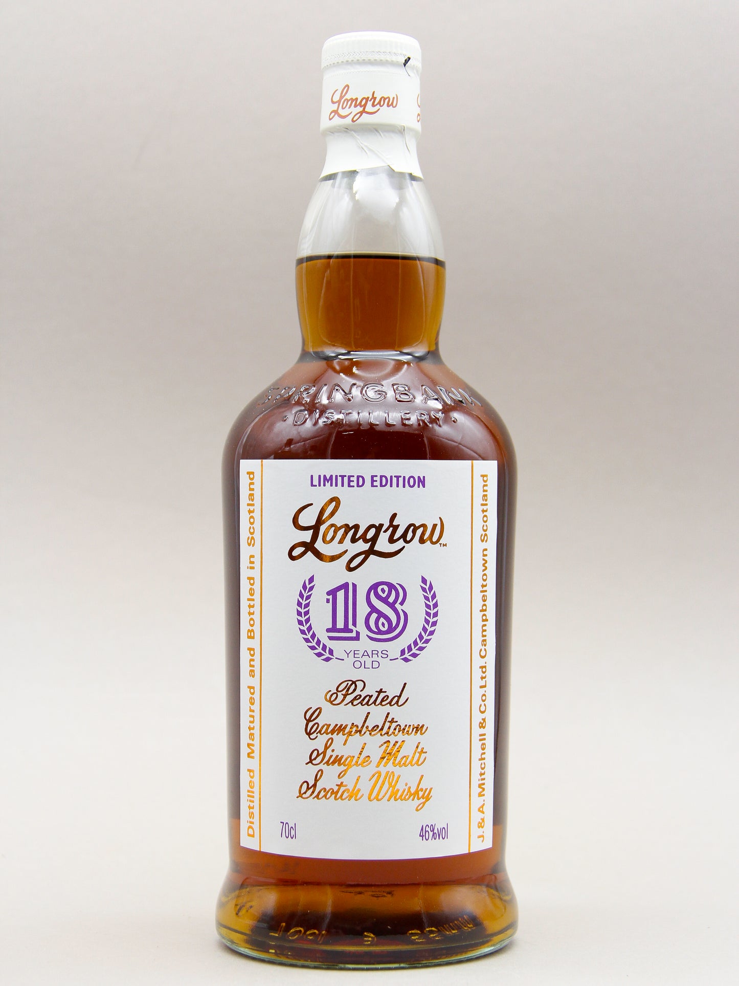 Longrow 18 Years, November 2024, Campbeltown Single Malt Scotch Whisky (46%, 70cl)