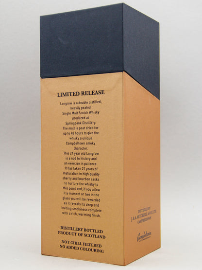 Longrow, 21 Years, November 2023, Campbeltown Single Malt Scotch Whisky (46%, 70cl)