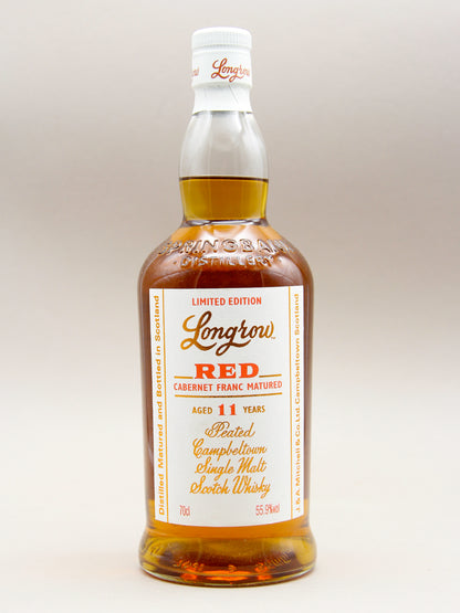 Longrow Red 11 Years, Cabernet Franc Matured, Campbeltown Scotch Whisky (55.9%, 70cl)