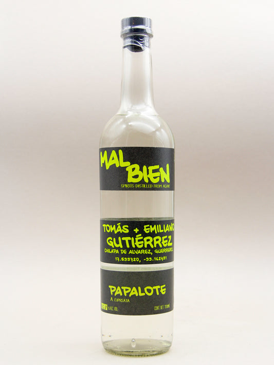 Mal Bien, 100% Agave Spirit, Black Tape, Papalote Joven (46.7%, 70cl)
