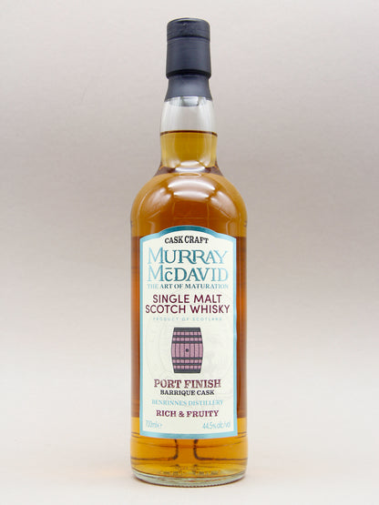 Murray McDavid, Benrinnes Distillery, Port Cask Finish, Single Malt Scotch Whisky (44.5%, 70cl)