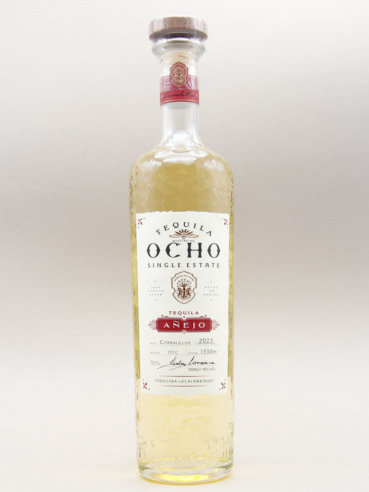 Ocho Tequila Añejo, 100% Puro De Agave, Single Estate (40%, 70cl)