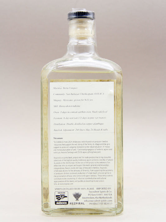 Rezpiral, Agave Spirit, Mexicano - Berta Vasquez (47.2%, 70cl)