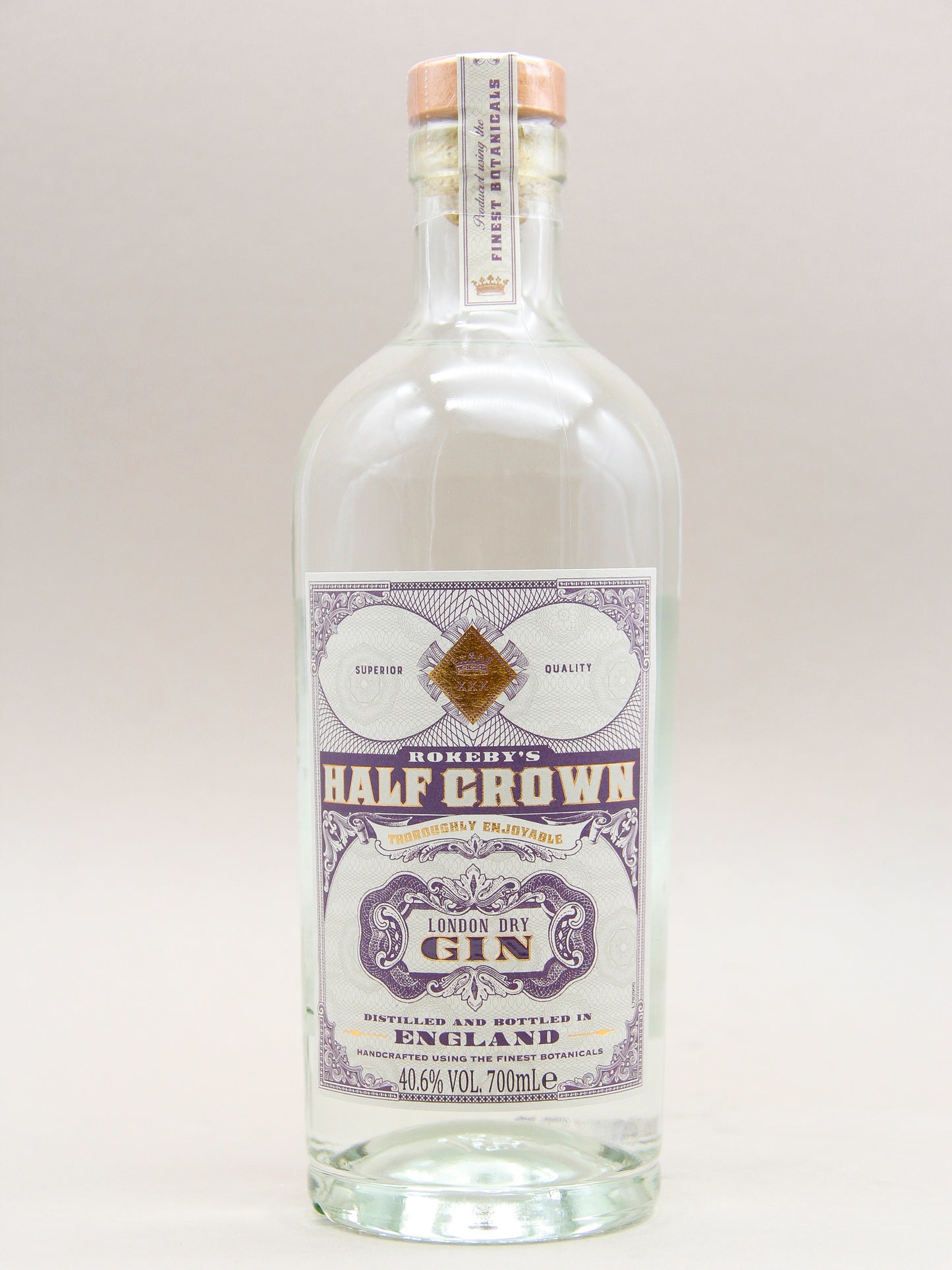 Rokeby's Half Crown Gin (40.6%, 70cl)