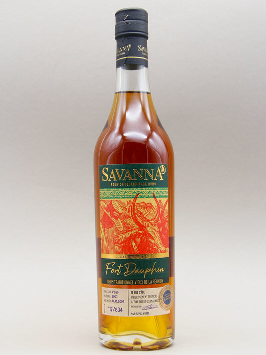 Savanna Métissage Single Cask No. 989 Fort Dauphin, 2003, Rhum Reunion (44.8%, 50cl)