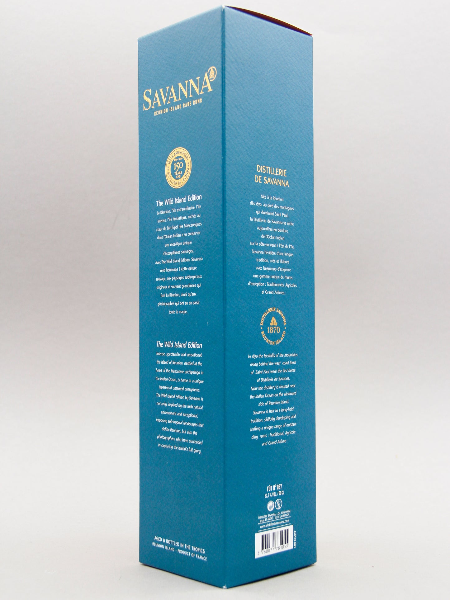 Savanna Wild Island Single Cask No. 987, 2003, Rhum Reunion (52.7%, 50cl)