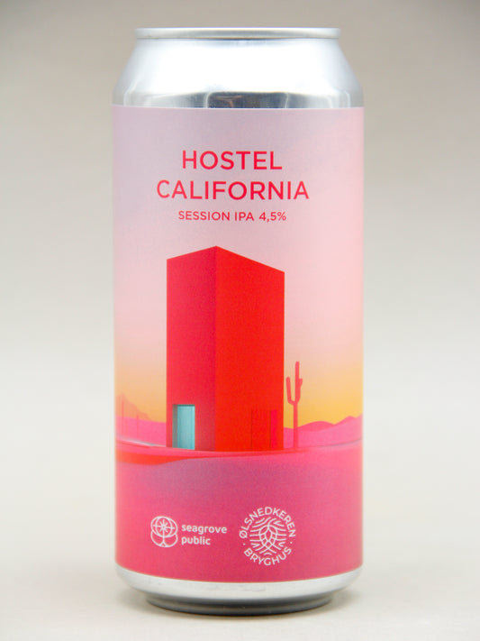 Seagrove Public x Ølsnedkeren: Hostel California, Session IPA (4.6%, 44cl)