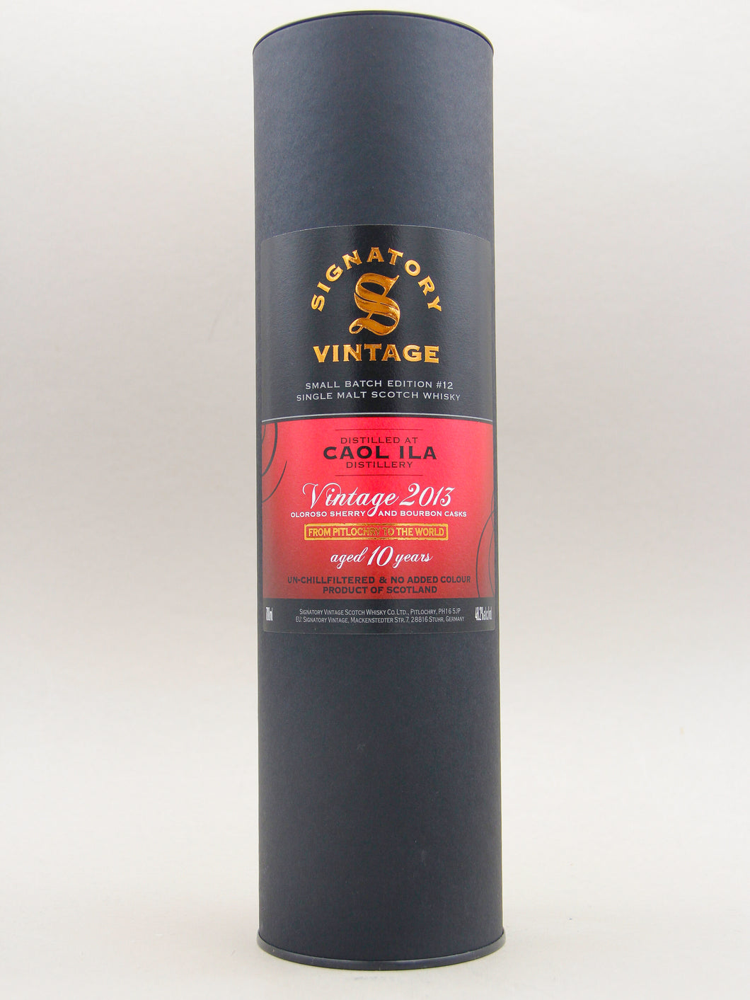 Signatory Vintage, Caol Ila 2013-2023, Small Batch Edition #12, Aged 10 years, Oloroso Sherry and Bourbon Casks, Single Malt Scotch Whisky (48.2%, 70cl)