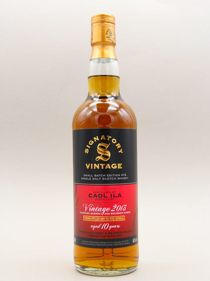 Signatory Vintage, Caol Ila 2013-2023, Small Batch Edition #12, Aged 10 years, Oloroso Sherry and Bourbon Casks, Single Malt Scotch Whisky (48.2%, 70cl)