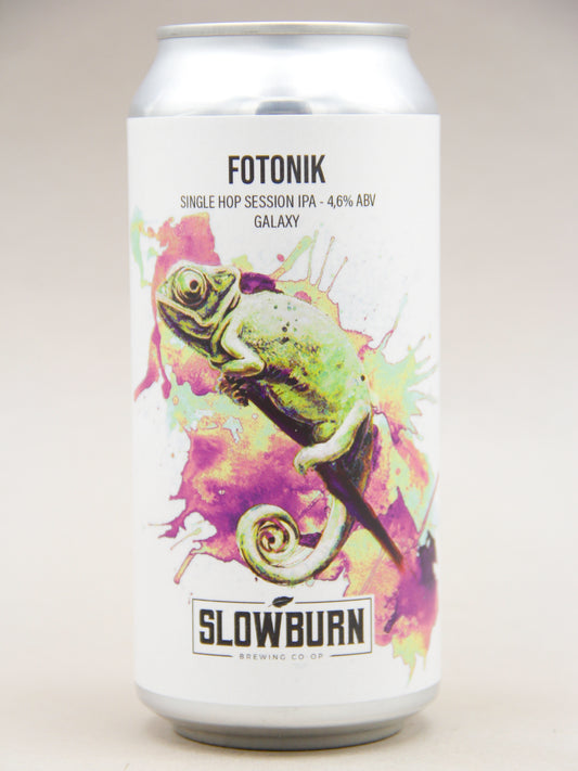 Slowburn: Fotonik, India Single Hop Session IPA, Galaxy (4.6%, 44cl CAN)