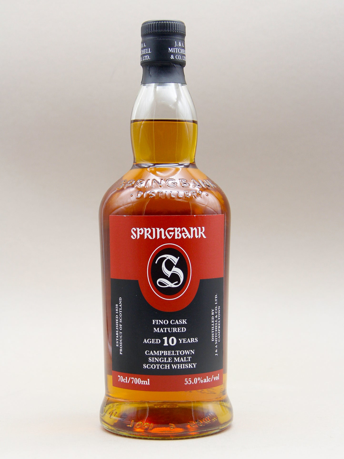 Springbank 10 Year, Fino Cask Matured, October 2025, Campbeltown Single Malt Scotch Whisky (55%, 70cl)