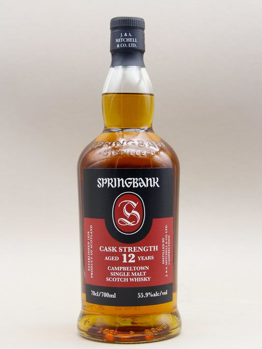 Springbank 12 Years, Cask Strength, May 2025, Campbeltown Scotch Whisky (55.9%, 70cl)