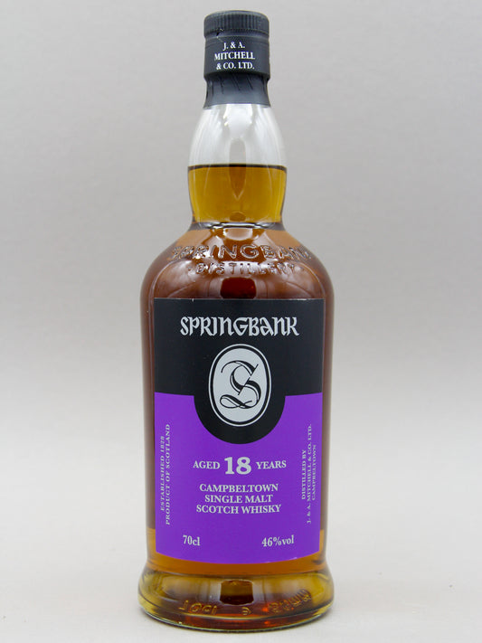 Springbank 18 Years, July 2021, Campbeltown Single Malt Scotch Whisky (46%, 70cl)