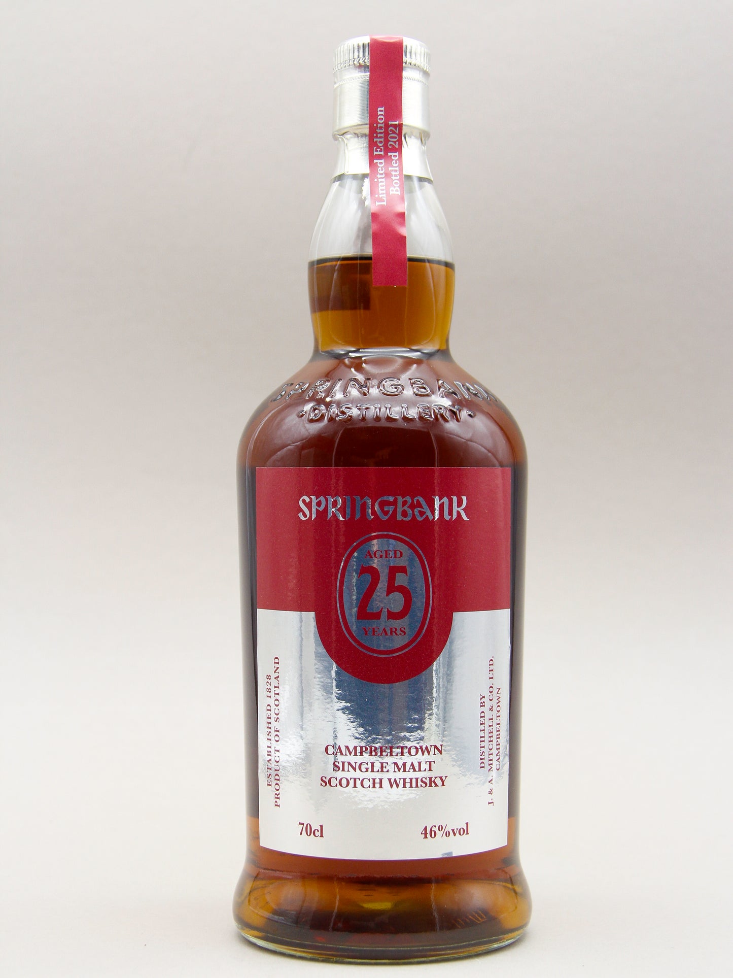 Springbank 25 Years, 2021, Campbeltown Single Malt Scotch Whisky (46%, 70cl)