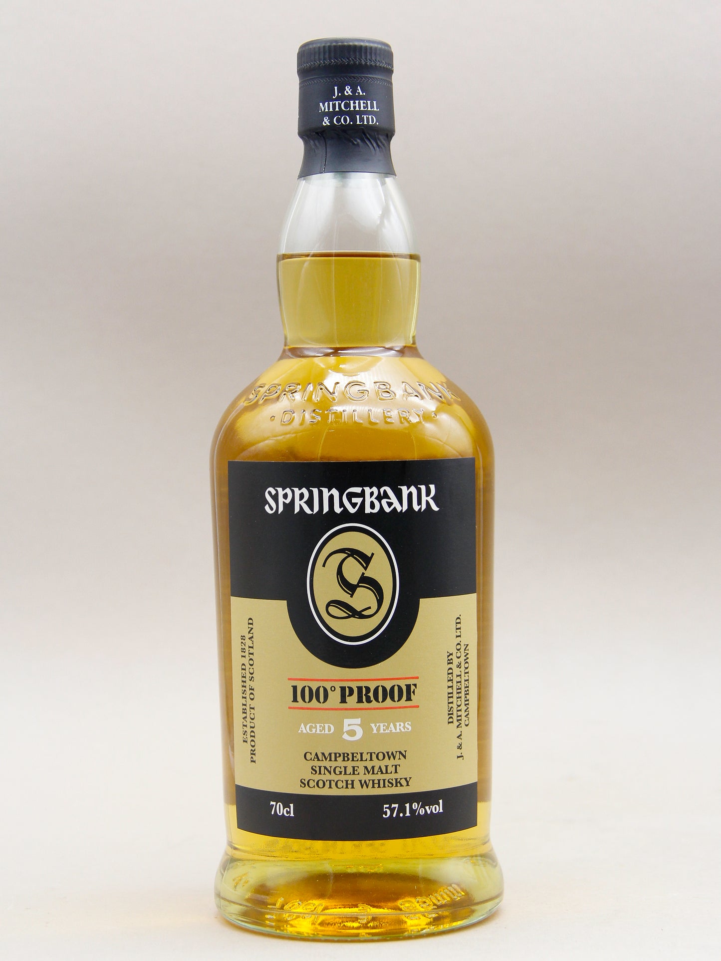 Springbank 5 Years, 100 Proof, August 2025, Campbeltown Scotch Whisky (57.1%, 70cl)
