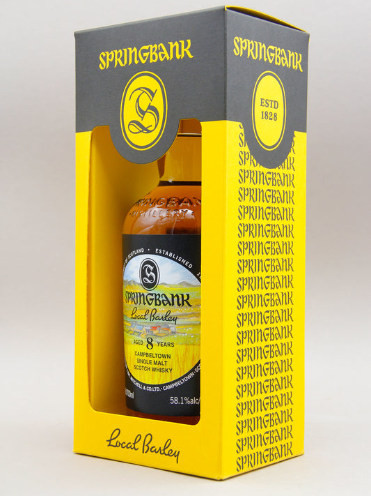Springbank 8 Years Local Barley, February 2025, Campbeltown Single Malt, Scotch Whisky (58.1%, 70cl)
