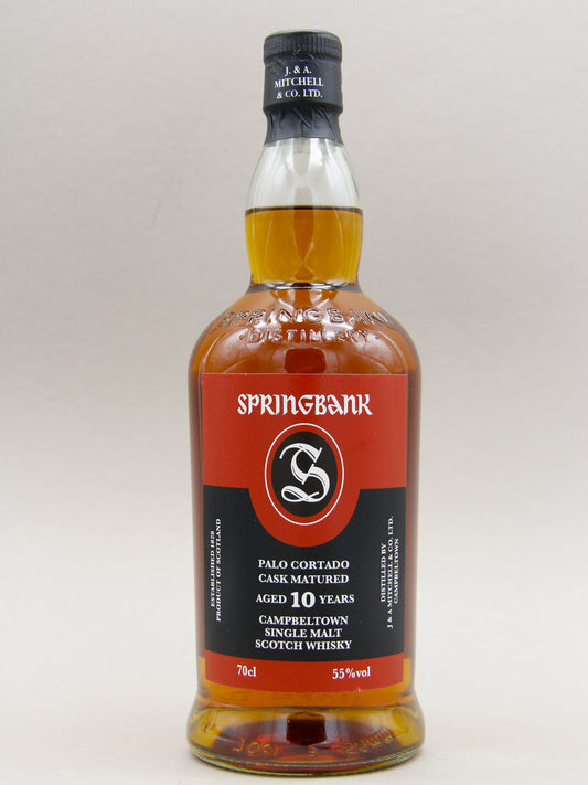 Springbank 10 Year, Palo Cortado Sherry Wood, November 2023, Campbeltown Single Malt Scotch Whisky (55%, 70cl)