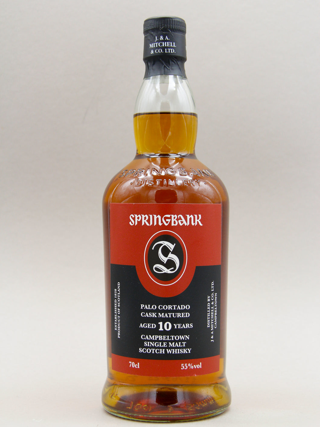 Springbank 10 Year, Palo Cortado Sherry Wood, November 2023, Campbeltown Single Malt Scotch Whisky (55%, 70cl)