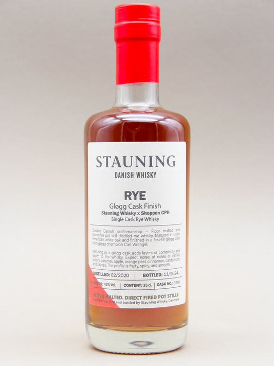 Stauning x Shoppen CPH, Rye Whisky, Gløgg Cask Finish, Denmark (43%, 35cl)