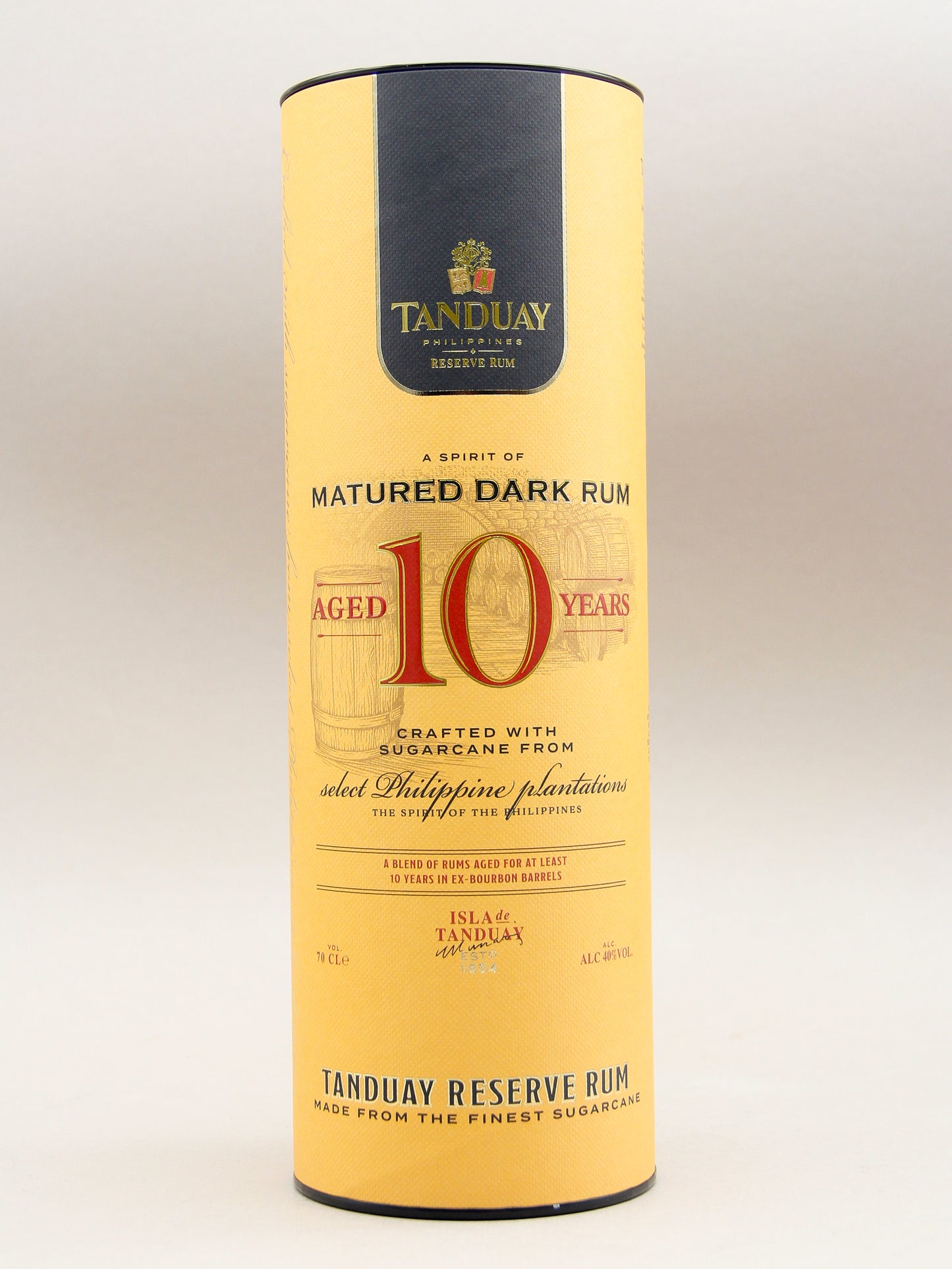 Tanduay, Matured Dark Rum, Aged 10 Years, Phillipines (40%, 70cl)