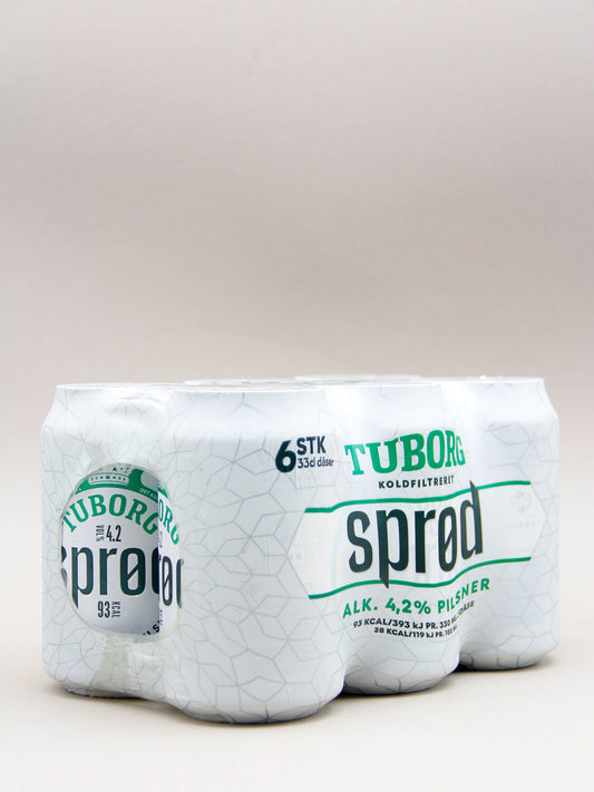 Tuborg Sprød - Cold filtered Pilsner (4.2%, 33cl x 6-pack)
