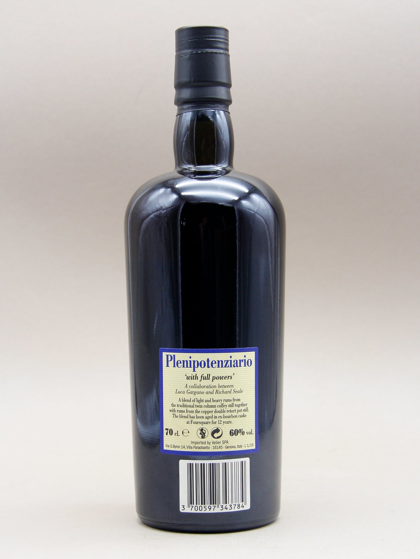 Velier Foursquare Plenipotenziario, 12 Years, Single Blended Barbados Rum, (60%, 70cl)