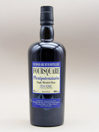 Velier Foursquare Plenipotenziario, 12 Years, Single Blended Barbados Rum, (60%, 70cl)