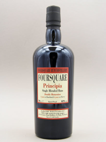 Velier Foursquare Principia, Single Blended Barbados Rum, Double Matured (62%, 70cl)