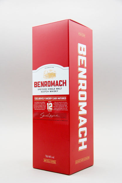 Benromach 12 Years, Exclusively Sherry Cask Matured, Speyside Single Malt Scotch Whisky (46%, 70cl)