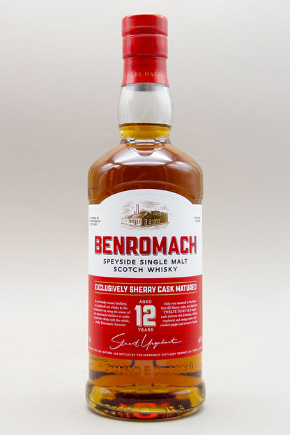 Benromach 12 Years, Exclusively Sherry Cask Matured, Speyside Single Malt Scotch Whisky (46%, 70cl)