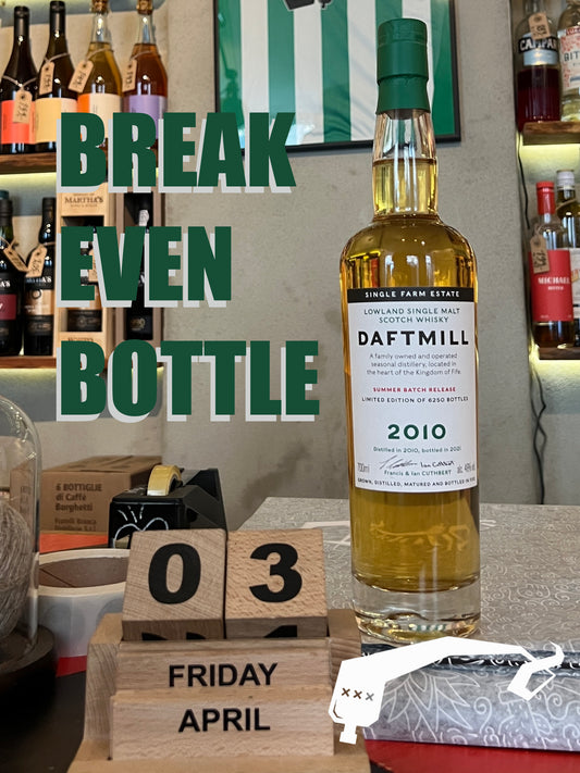 Break Even Bottle - April 2026, Daftmill, Lowlands Single Malt Scotch, 2010-2021, Summer Batch, Scotland (46% - 2 cl sample)
