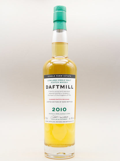 Daftmill, Limited Edition Summer Batch Release, Lowland Single Malt Scotch Whisky, 2010-2021 (46%, 70cl)