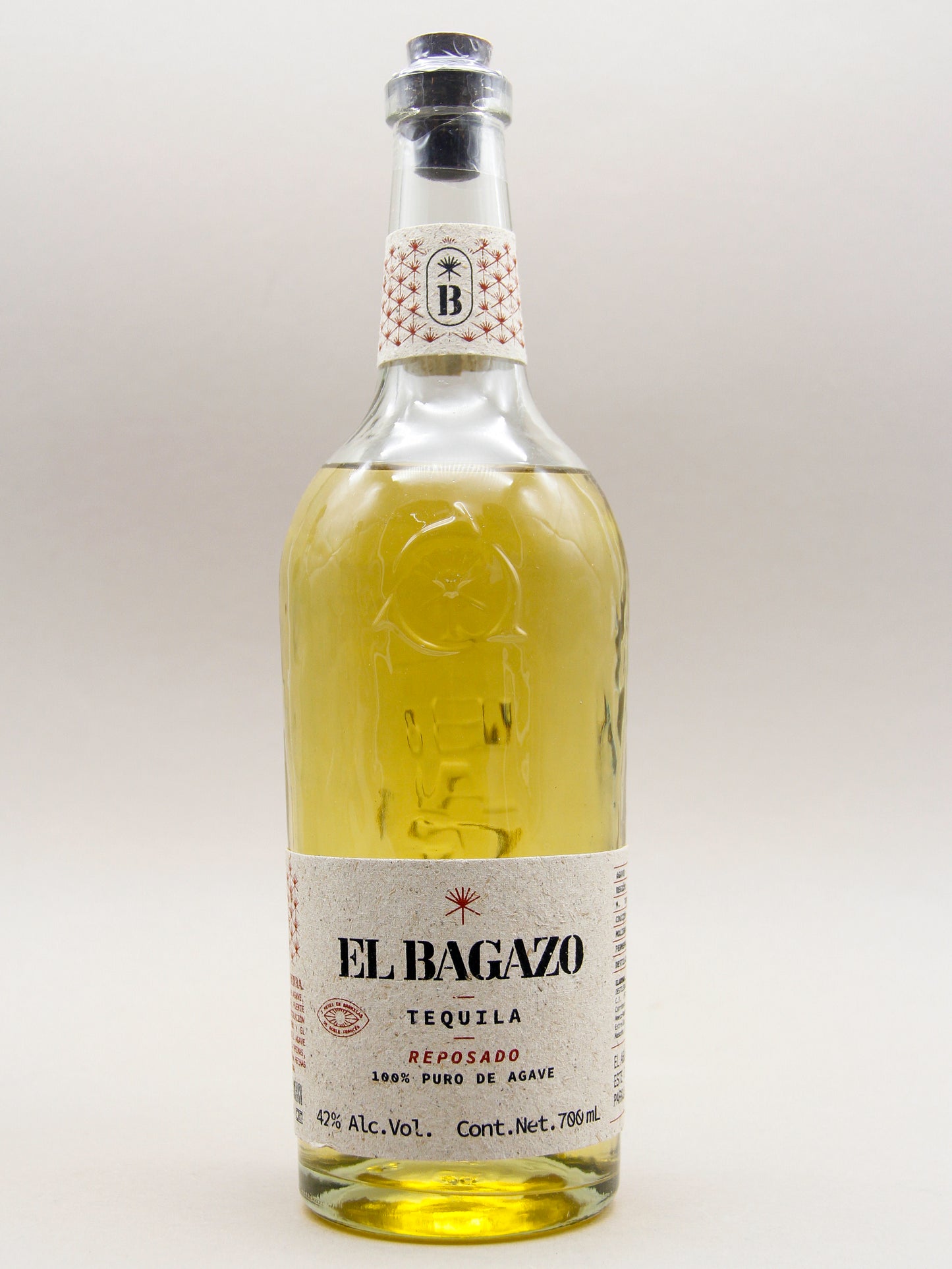 El Bagazo, Tequila Reposado, 100% Puro de Agave (42%, 70cl)