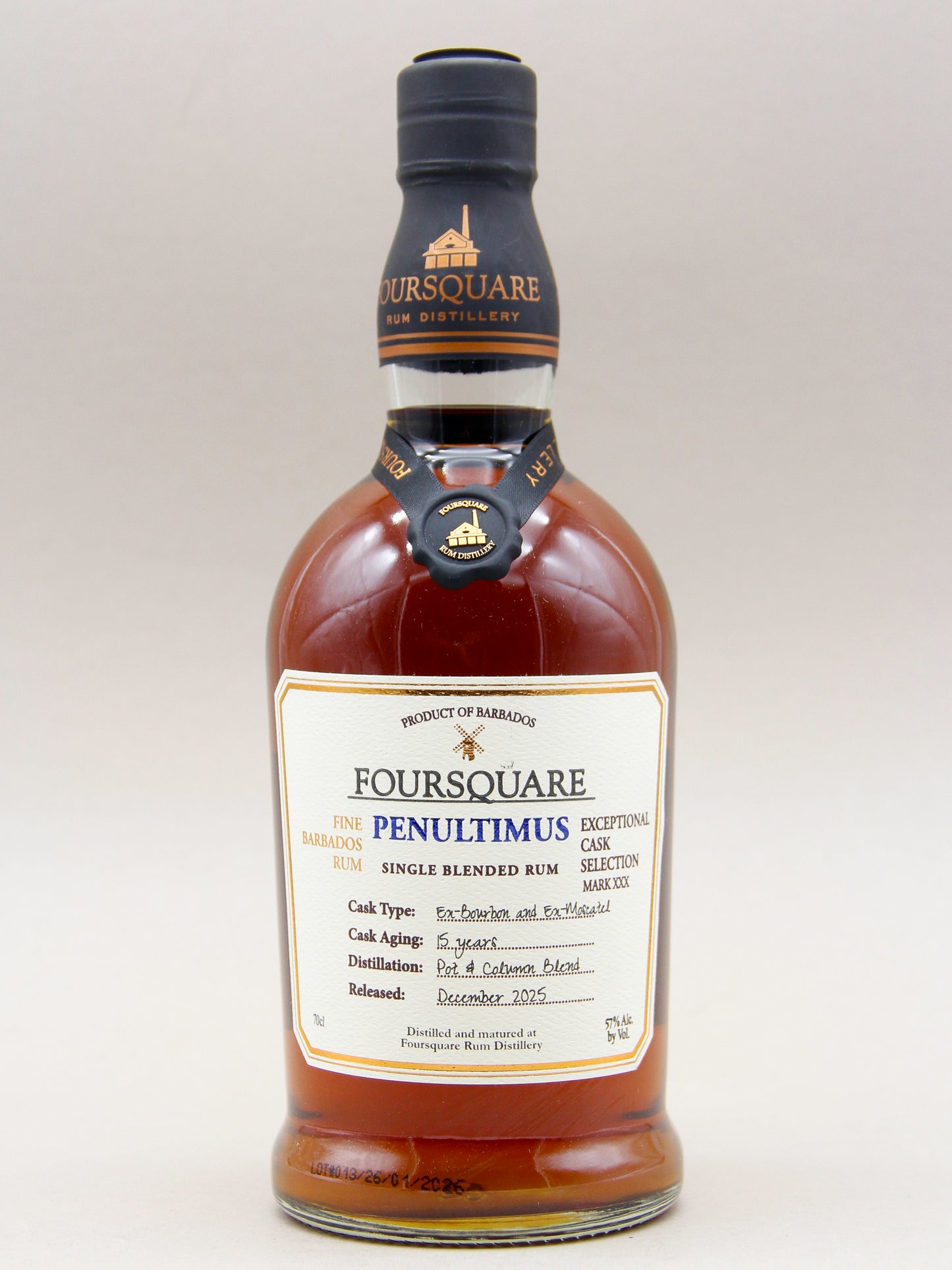 Foursquare Exceptional Cask Selection: Penultimus, Single Blended Rum, 15 Years, Barbados (61%, 70cl)