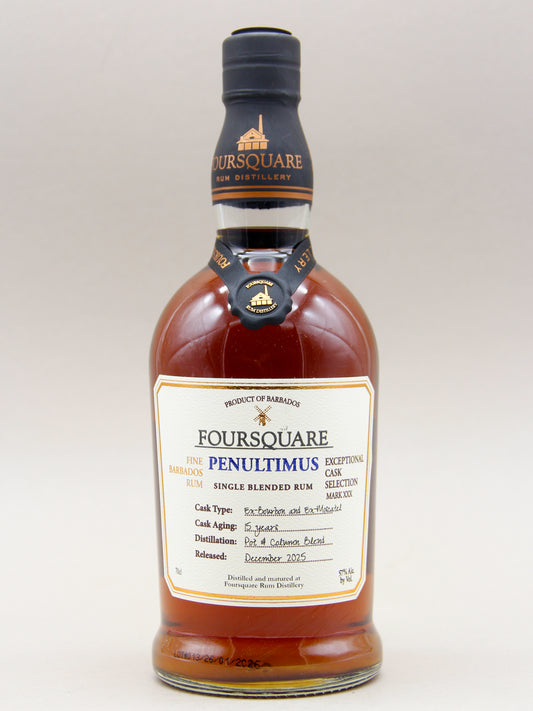 Foursquare Exceptional Cask Selection: Penultimus, Single Blended Rum, 15 Years, Barbados (61%, 70cl)