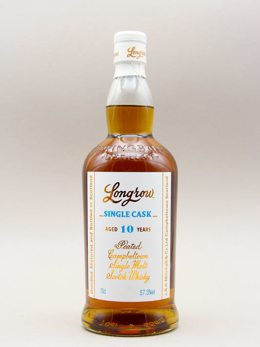 Longrow 10 Years, Single Cask Juuls 100th Anniversary, 1st fill Manzanilla Cask, Campbeltown Scotch Whisky (57.3%, 70cl)