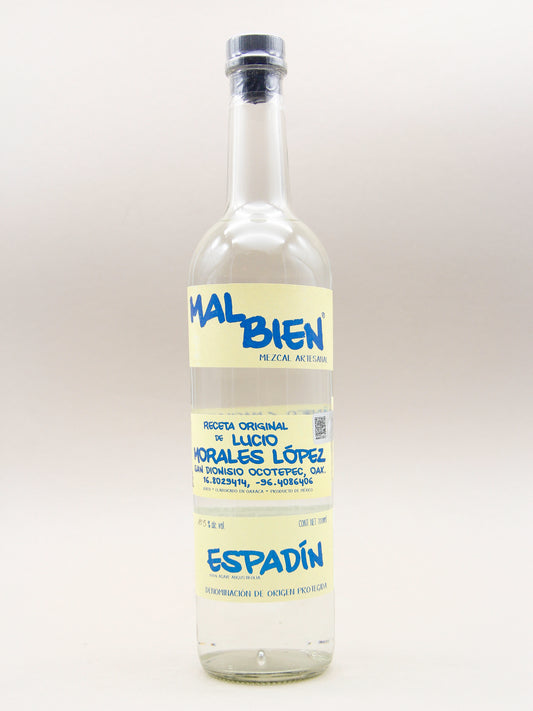 Mal Bien, 100% Agave Spirit, White Tape, Espadin Joven (45.5%, 70cl)