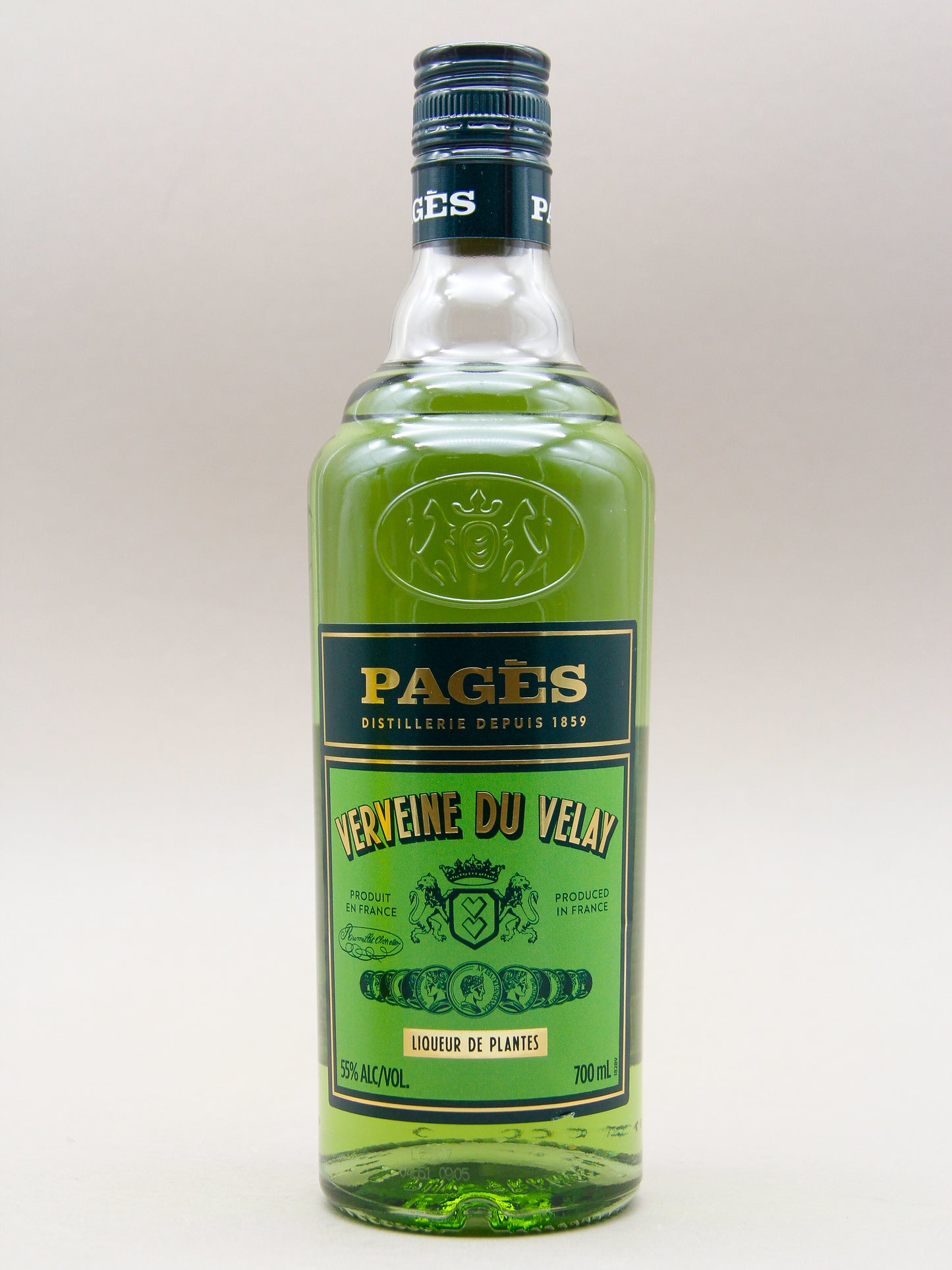 Pagès, Verveine du velay, Green Herbal Liqueur, France (55%, 70cl)