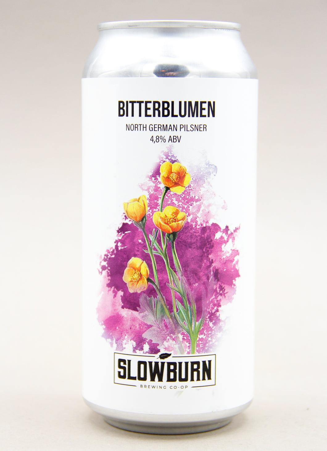 Slowburn: BitterBlumen, North German Pilsner (4.8%, 44cl CAN)