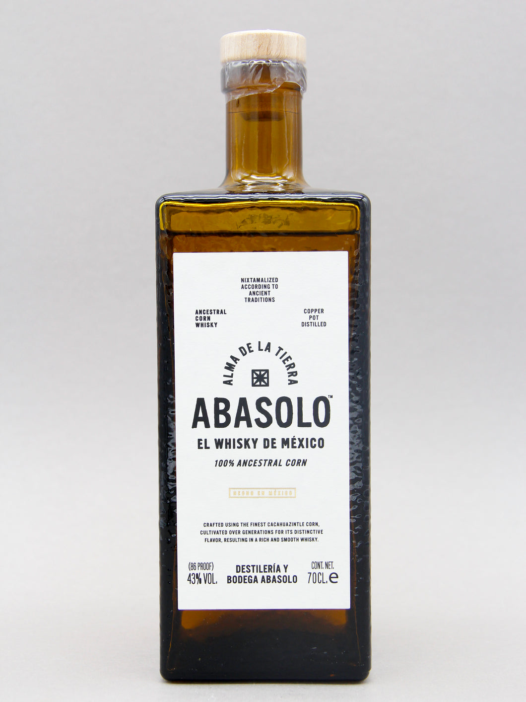 Abasolo, Ancestral Corn Whisky, Mexico (43%, 70cl)