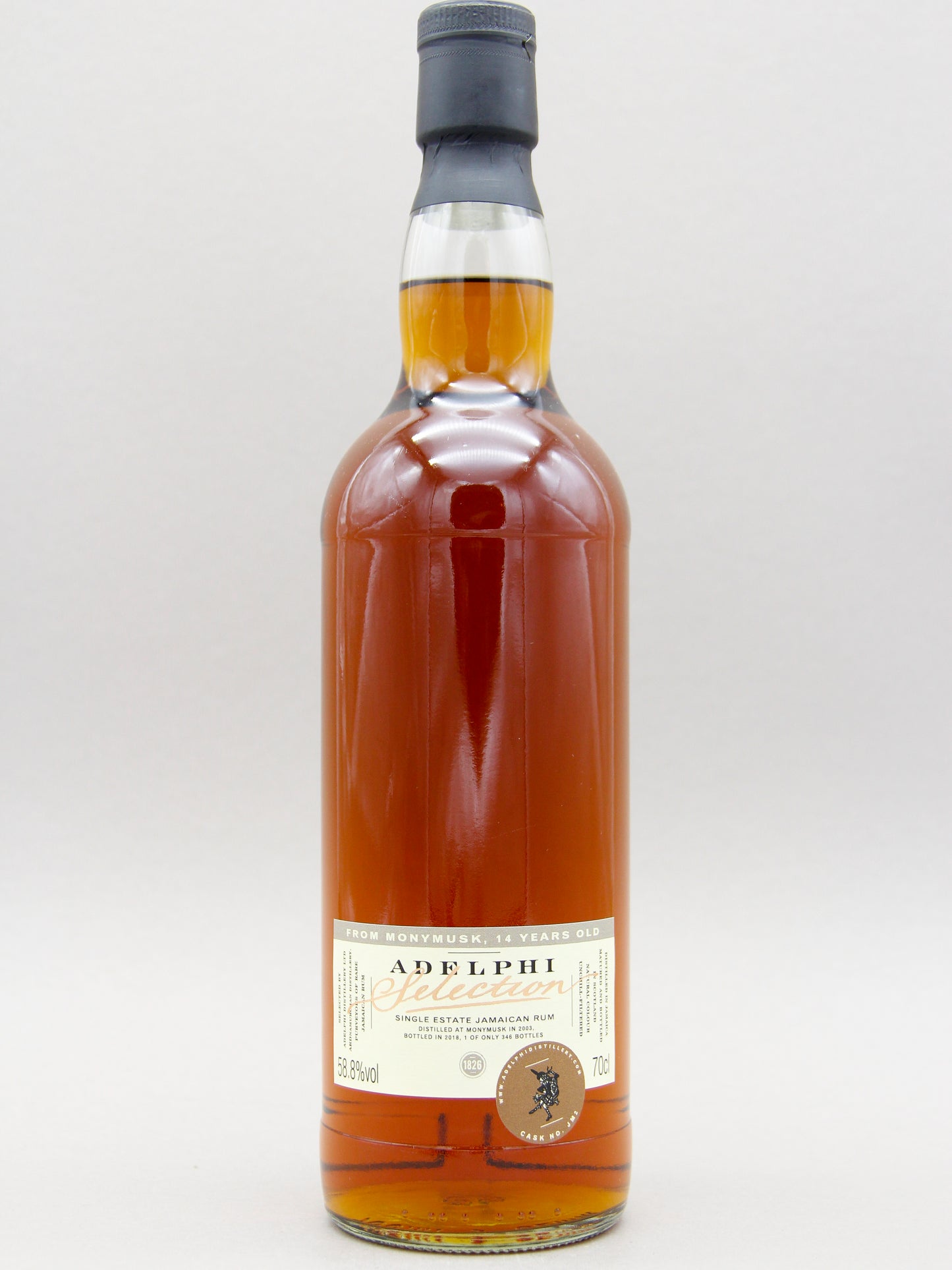 Monymusk 14 Years, Adelphi Selection, Single Estate Jamaican Rum (58.8%, 70cl)