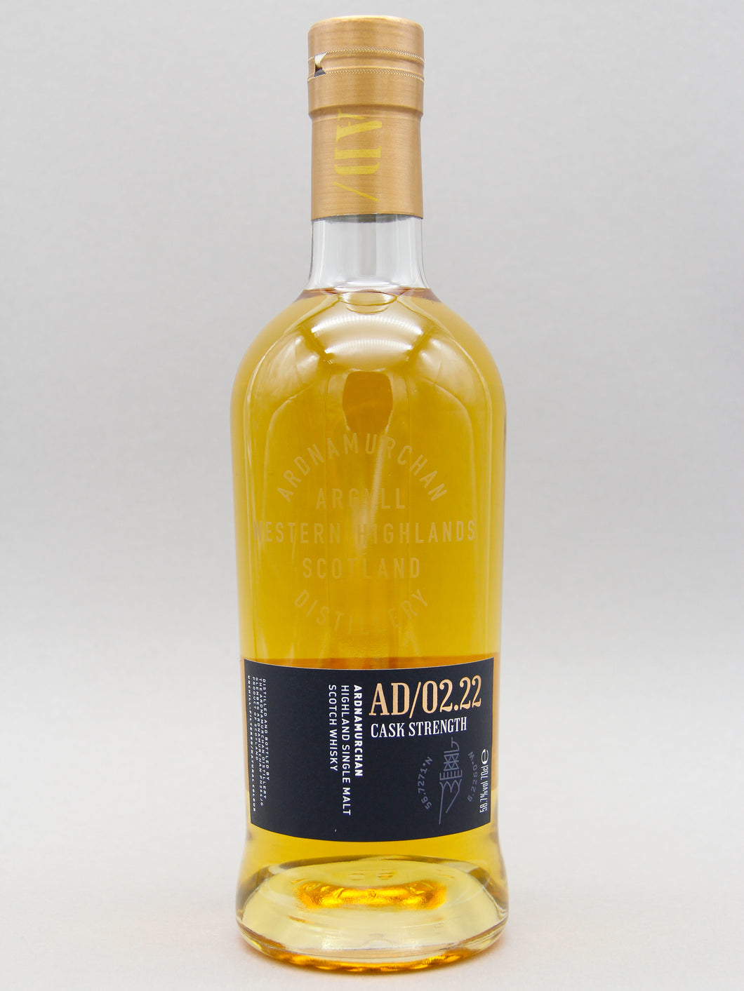 Ardnamurchan AD/02.22, Cask strength, Western Highland Single Malt Scotch Whisky (58.7%, 70cl)