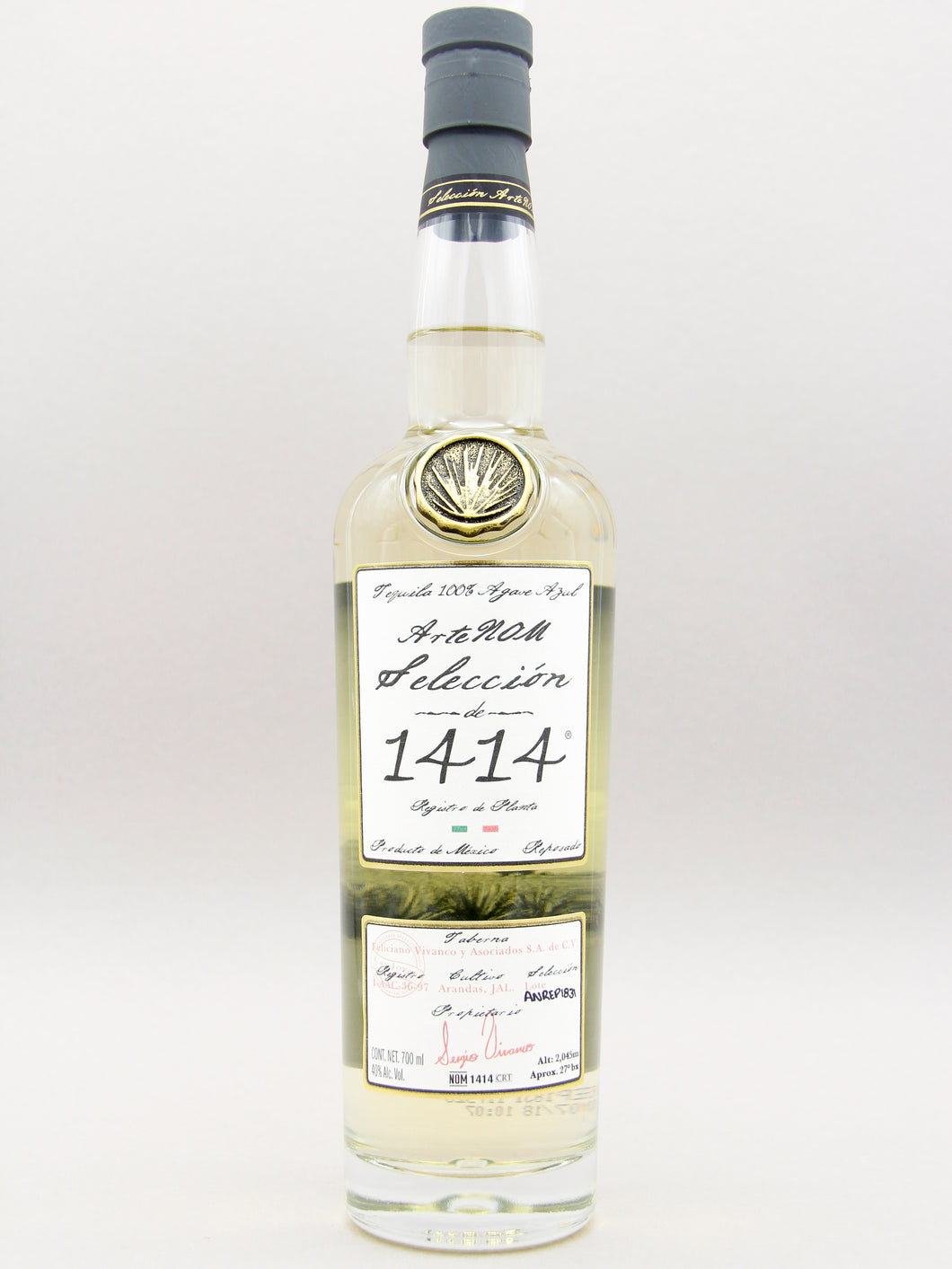 ArteNOM 1414 Tequila, Reposado 100% Agave, Lote ANREP1813 (40%, 70cl)
