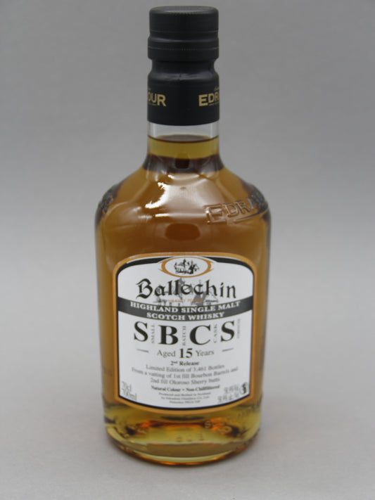 Ballechin 15 Years, SBCS 2nd Release, Highland Single Malt Scotch Whisky (58.9%, 70cl)